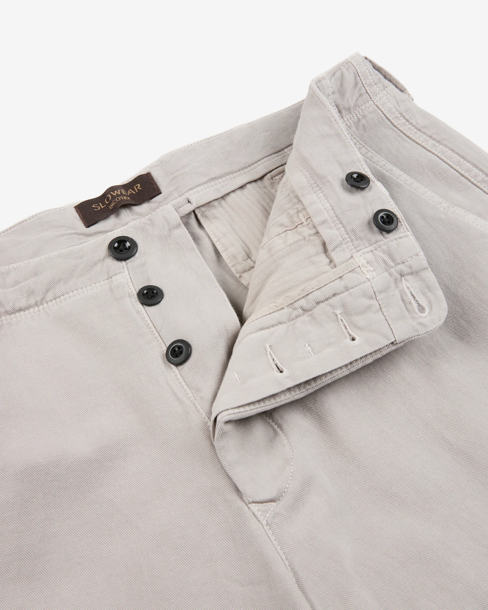 Tapered-fit cotton and linen trousers - Image 2