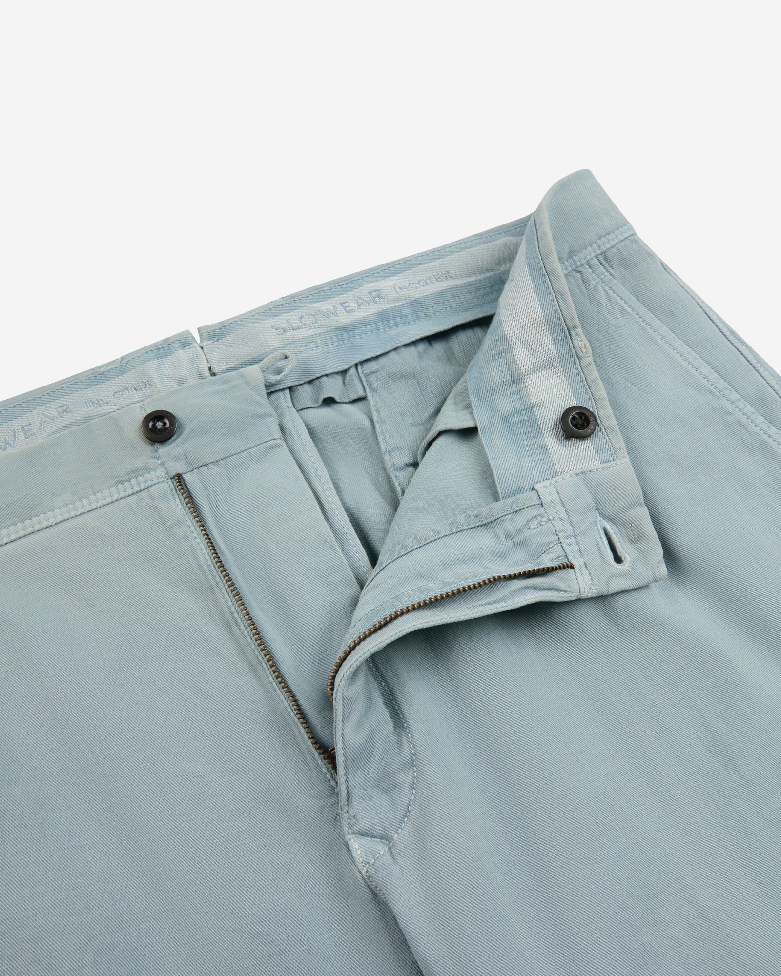 Tapered fit cotton trousers - Image 6