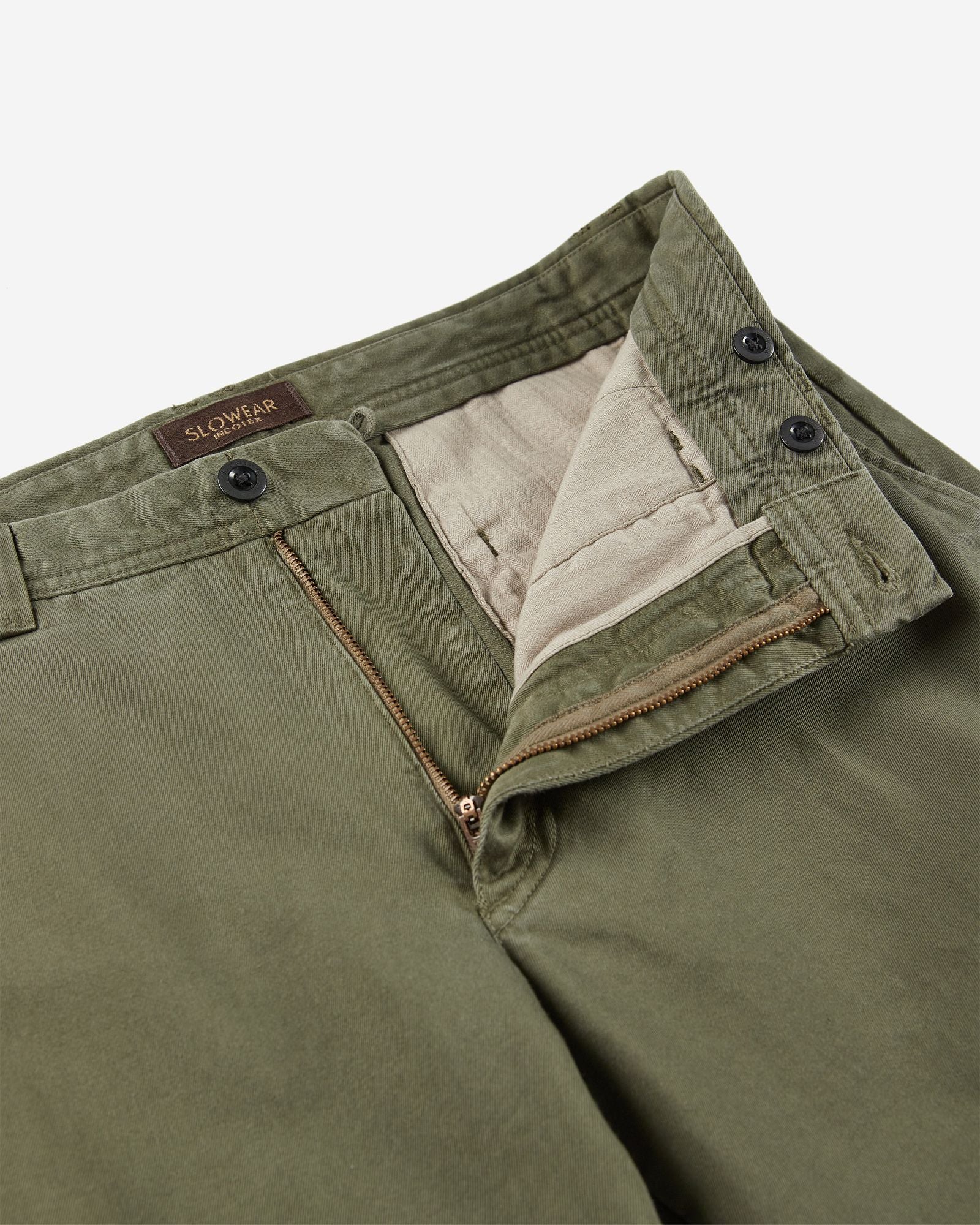 Tapered fit cotton cargo trousers - Image 6