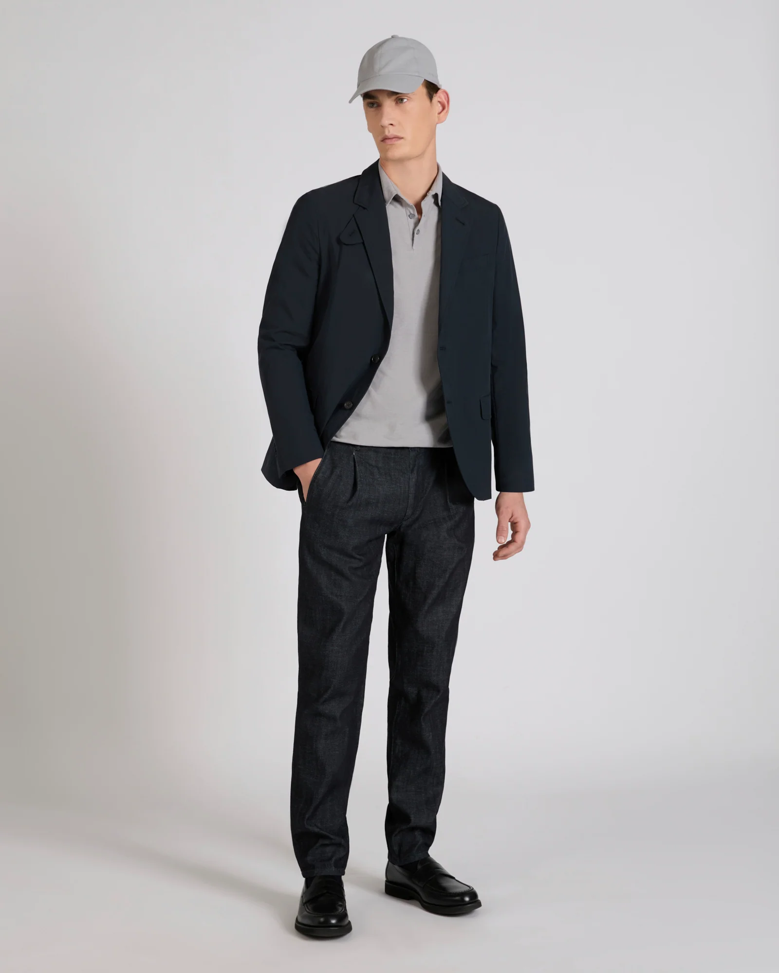 Tapered fit Japanese denim trousers - Image 5