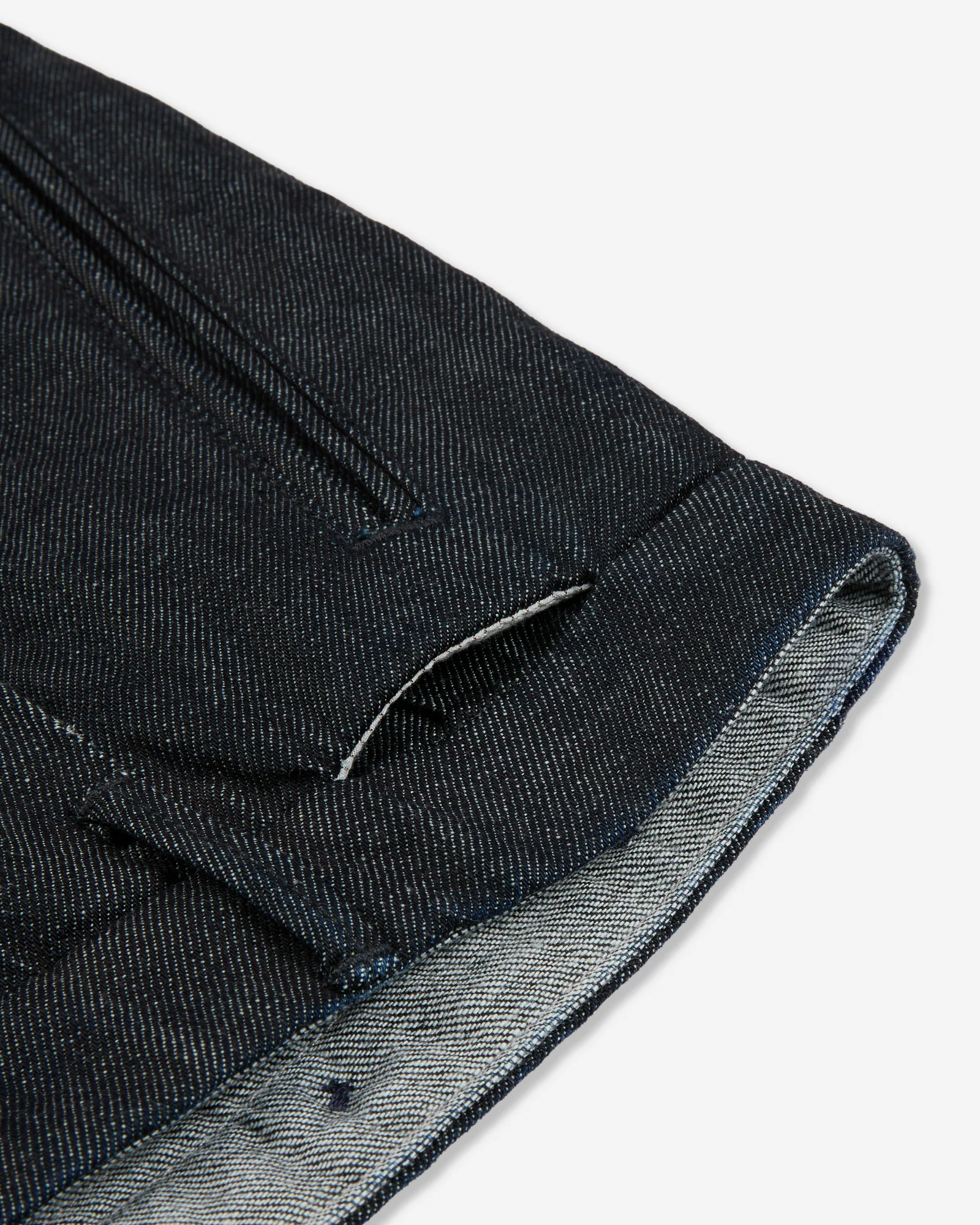 Tapered fit Japanese denim trousers - Image 7