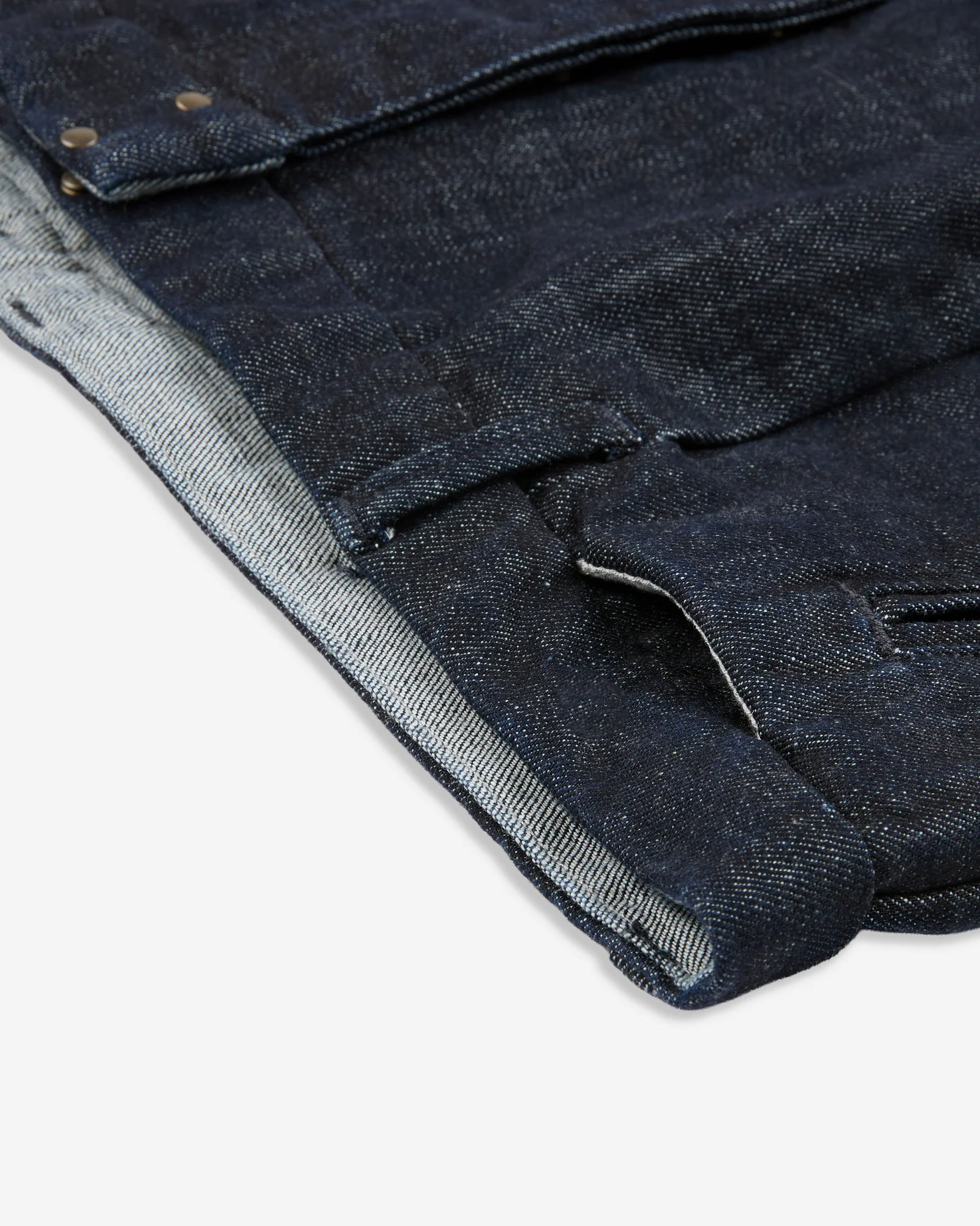 Tapered fit stretch denim trousers - Image 7