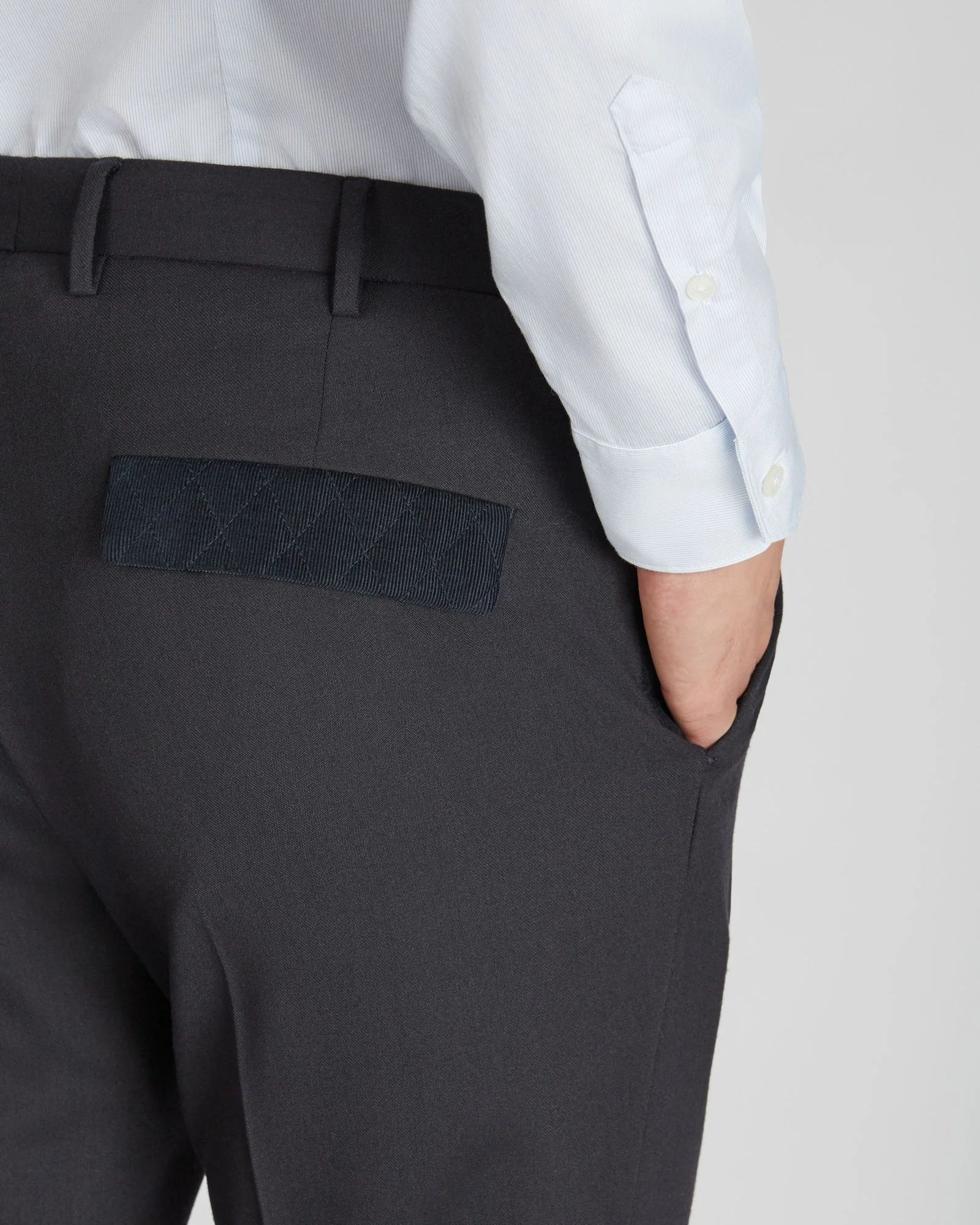 Tapered fit techno flannel trousers - Image 4