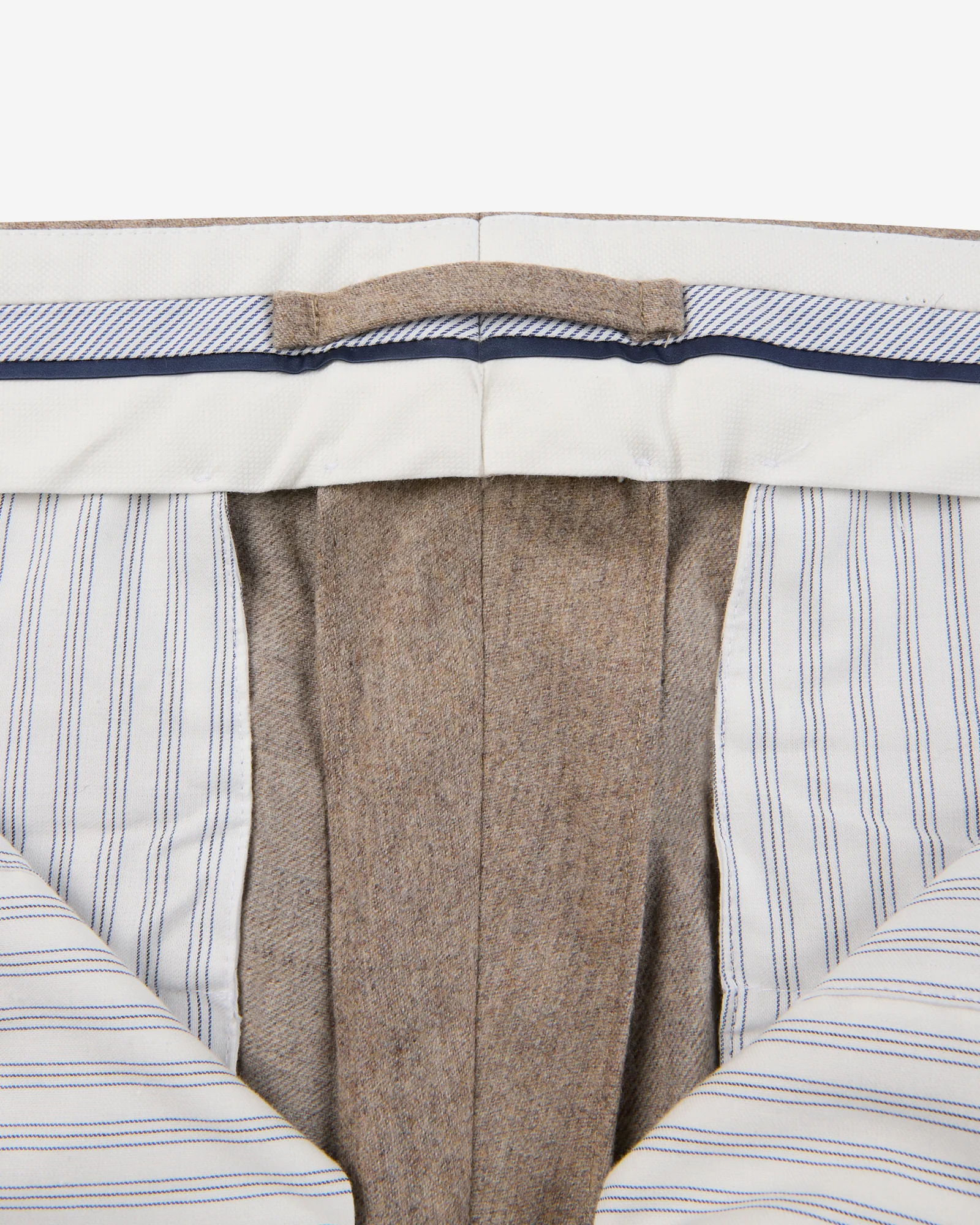 Tapered-fit wool blend trousers - Image 5