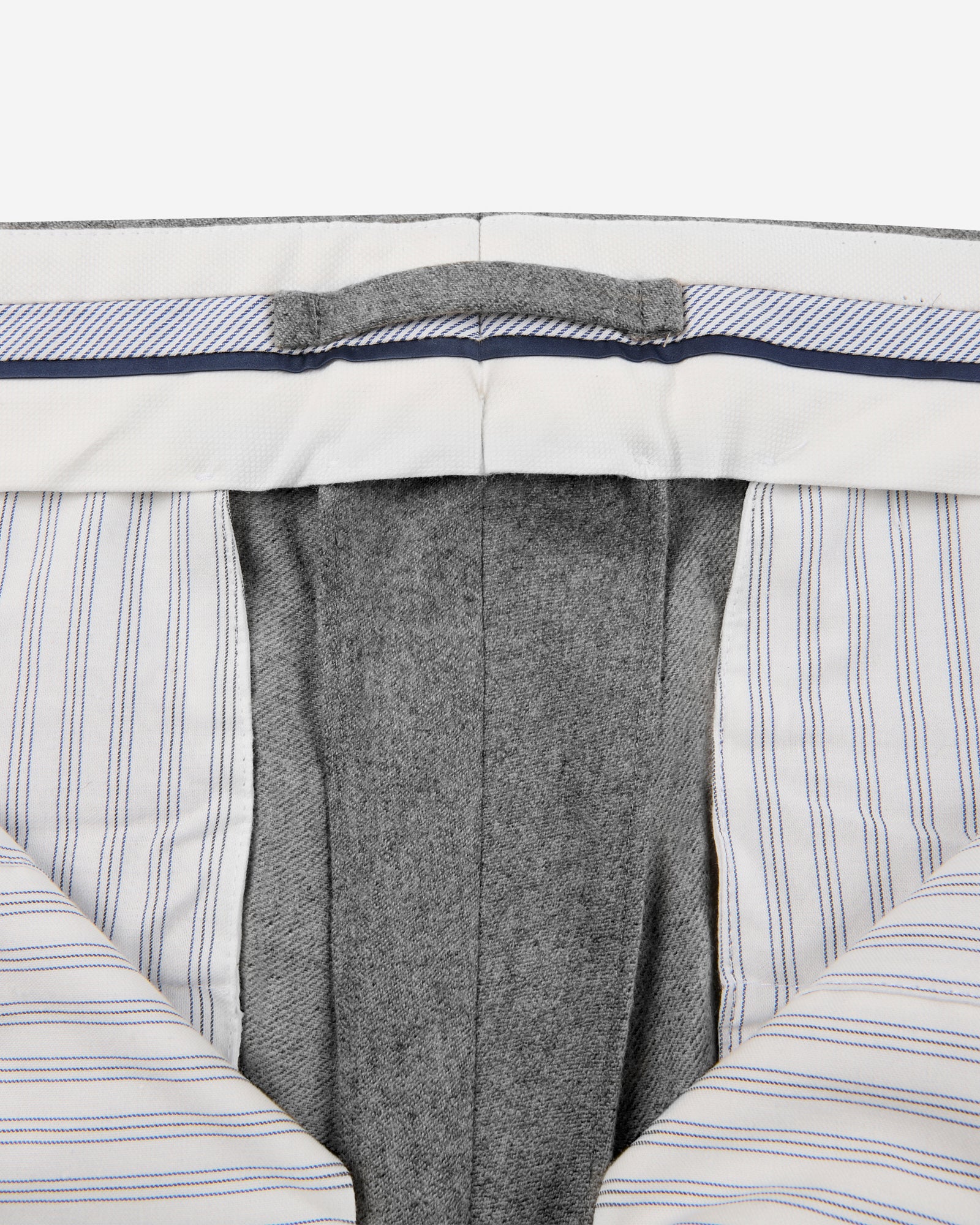 Tapered-fit wool blend trousers - Image 5