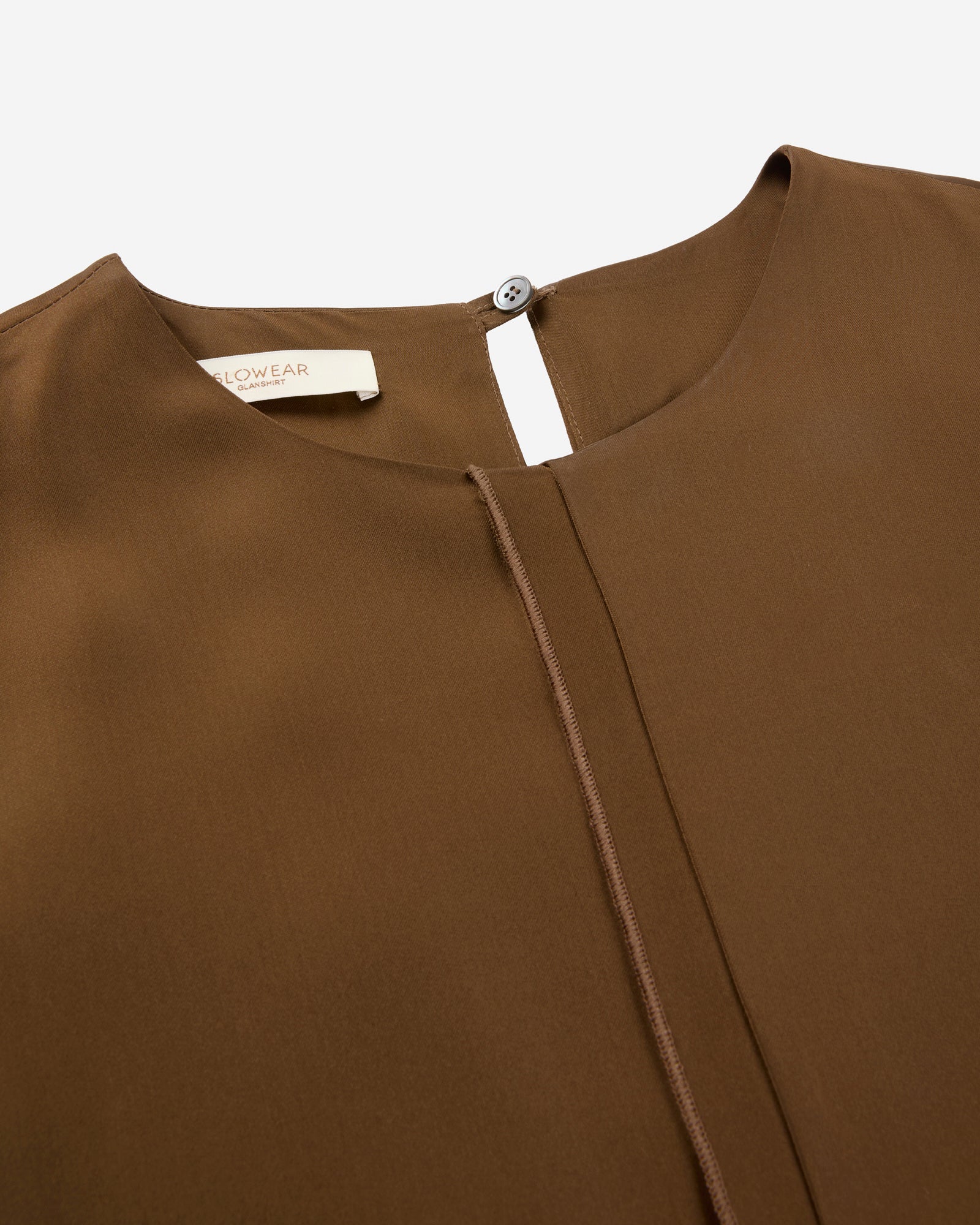 Tunic dress in glossy satin - Image 5