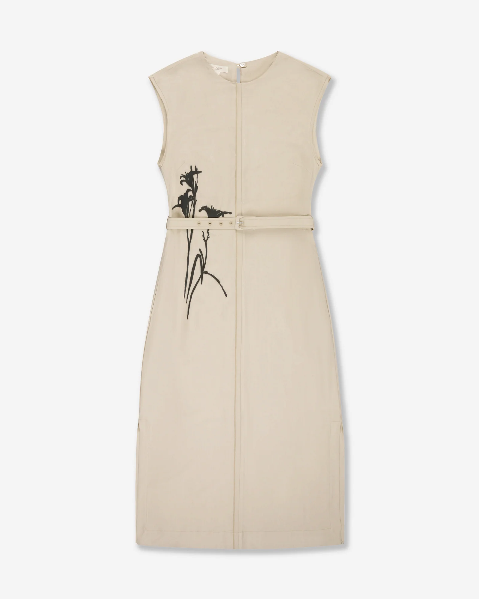 Tunic dress in viscose twill