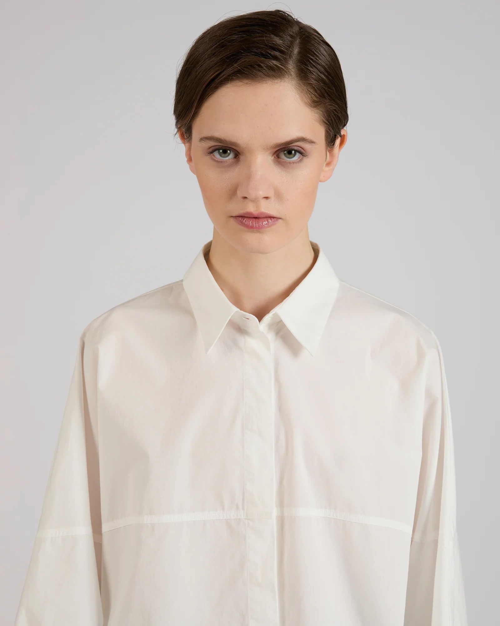 Wide fit cotton poplin shirt - Image 4
