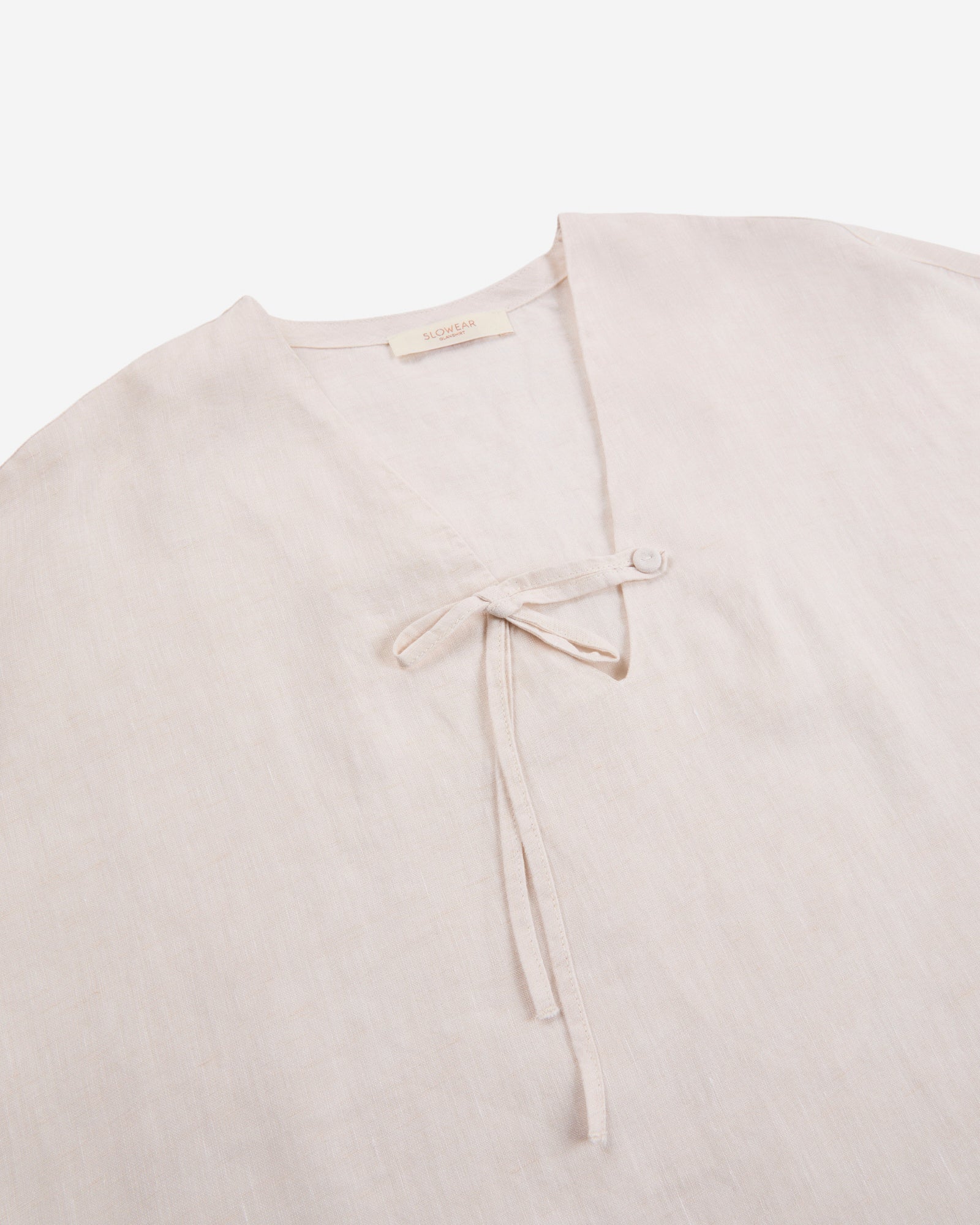 Wide fit linen shirt - Image 6