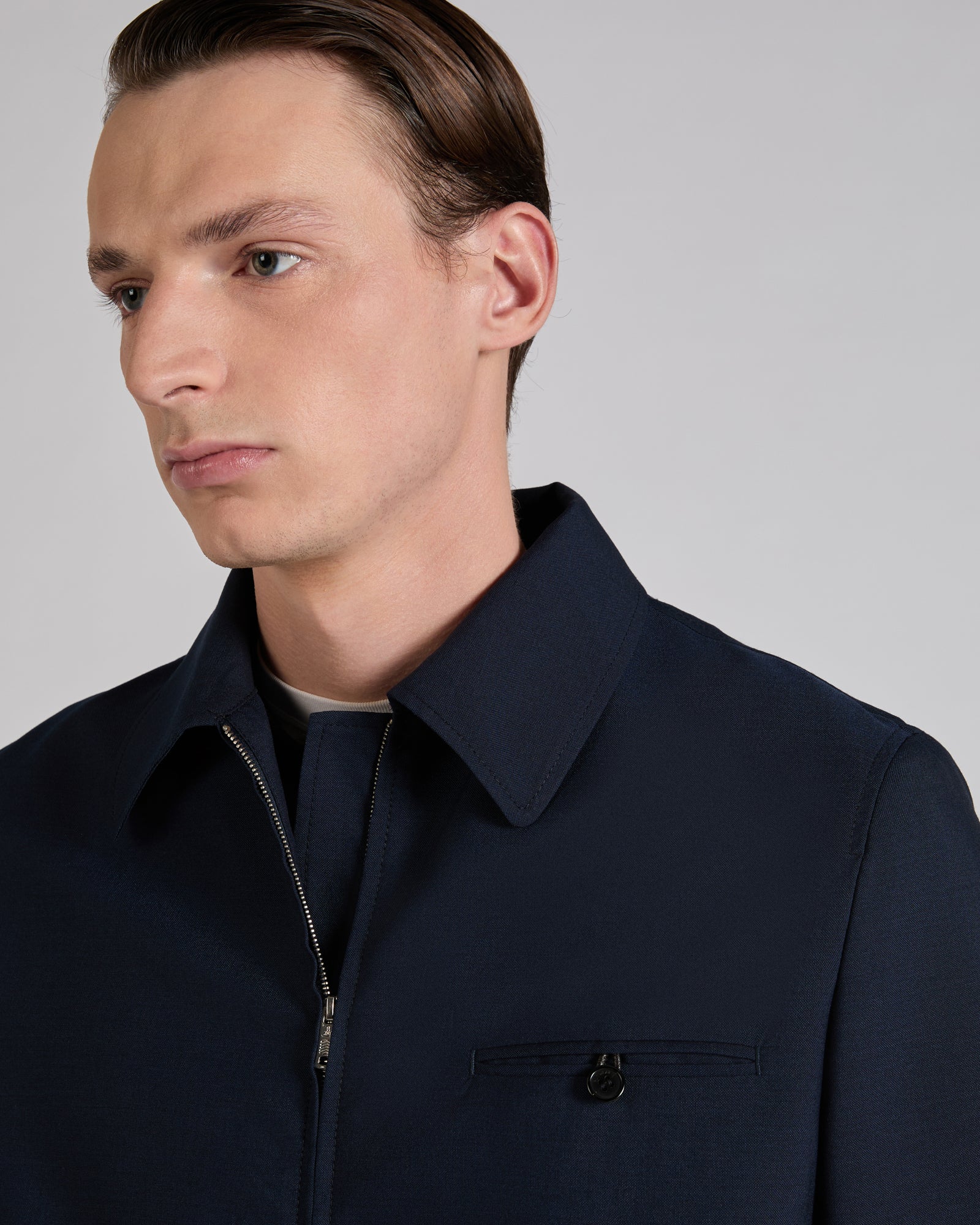 Wool fabric Primo bomber jacket - Image 4