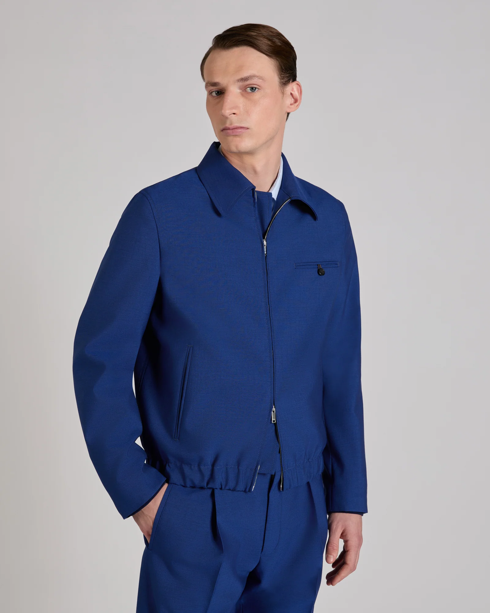 Wool fabric Primo bomber jacket - Image 2