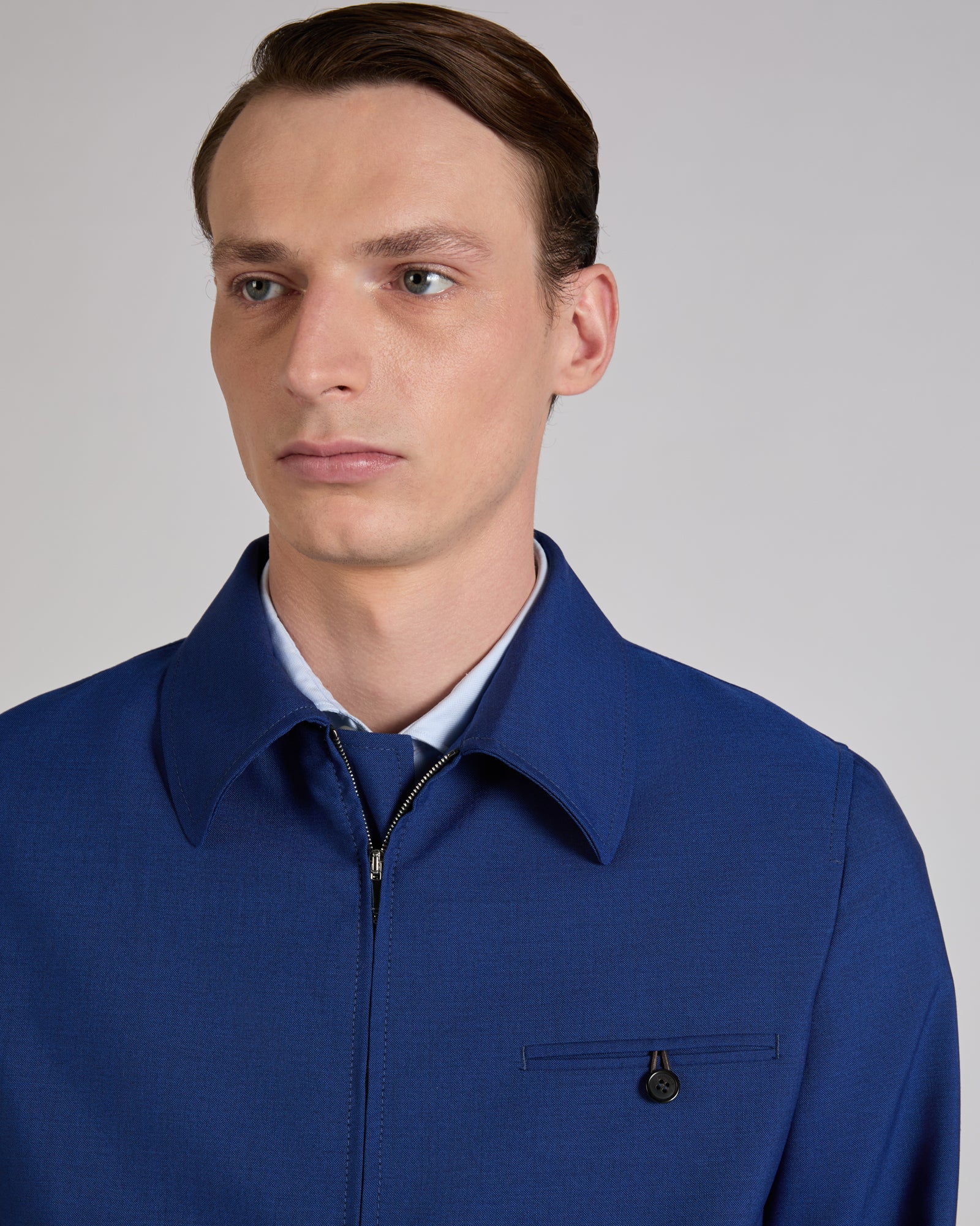 Wool fabric Primo bomber jacket - Image 4