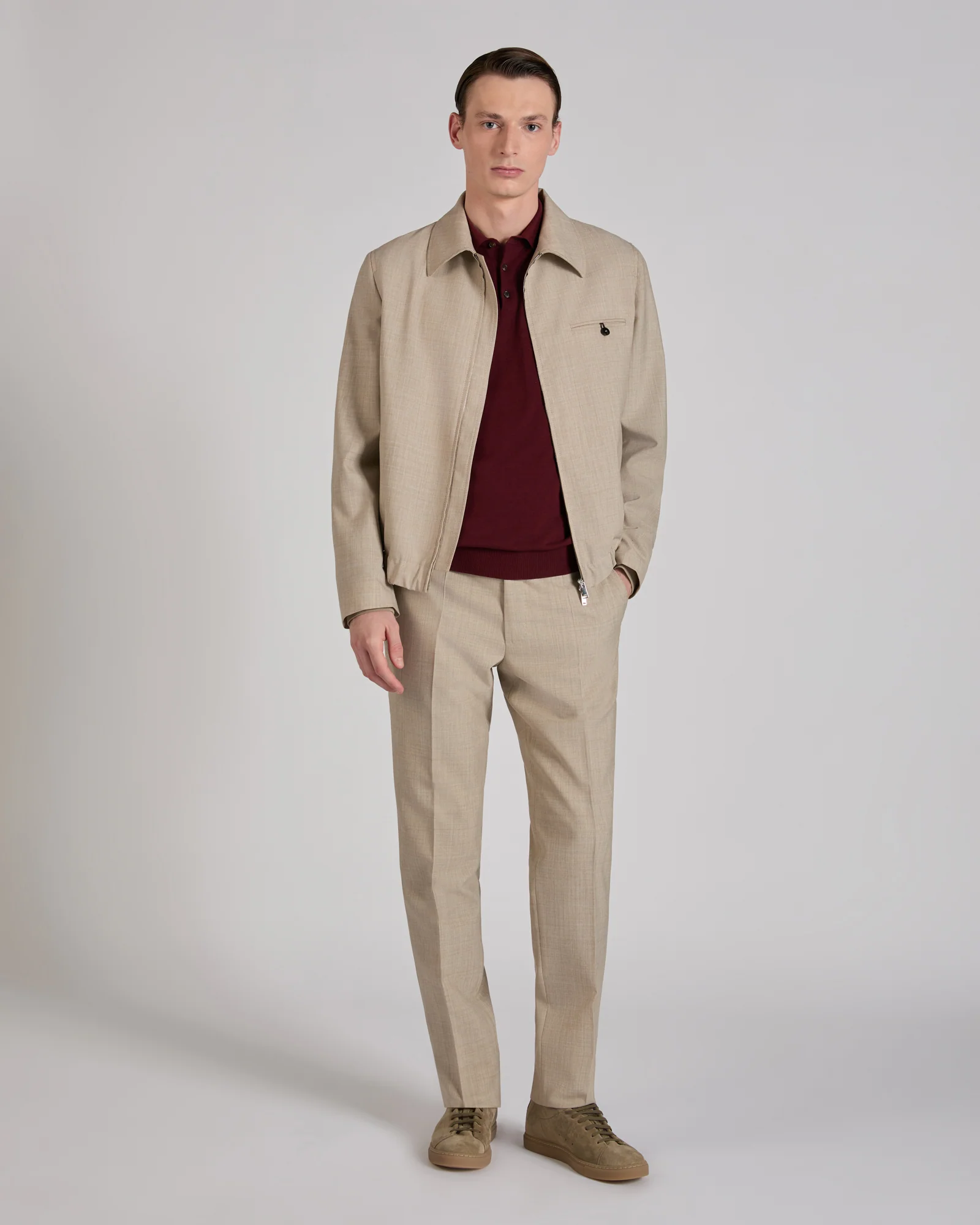 Wool fabric Primo bomber jacket - Image 5