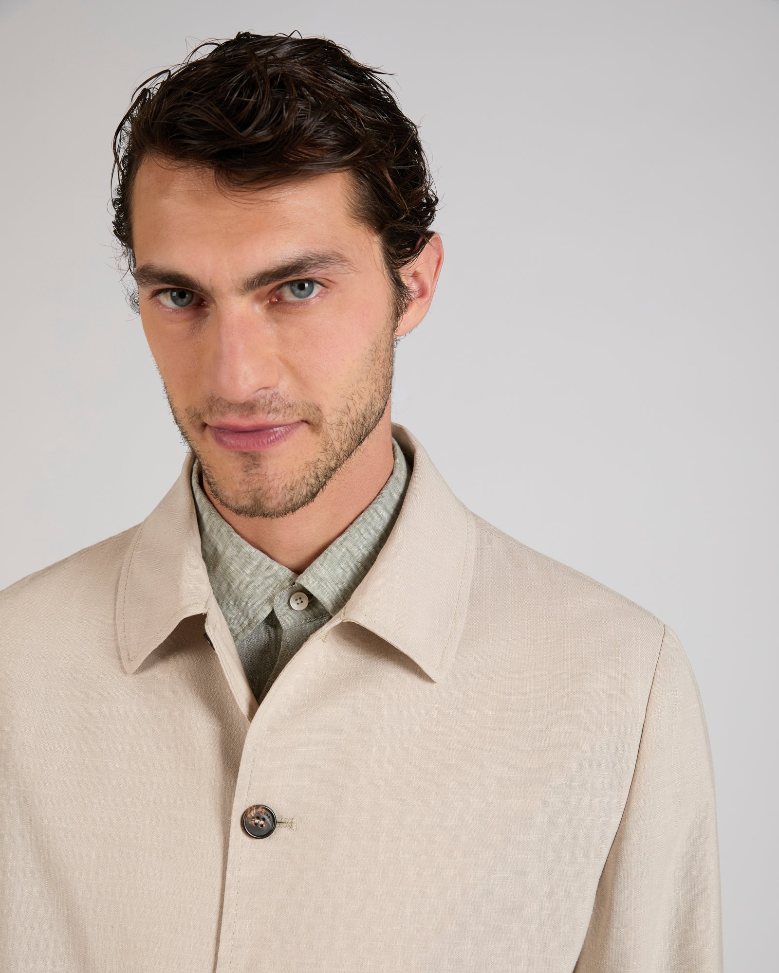 Wool, linen and silk blouson jacket - Image 4