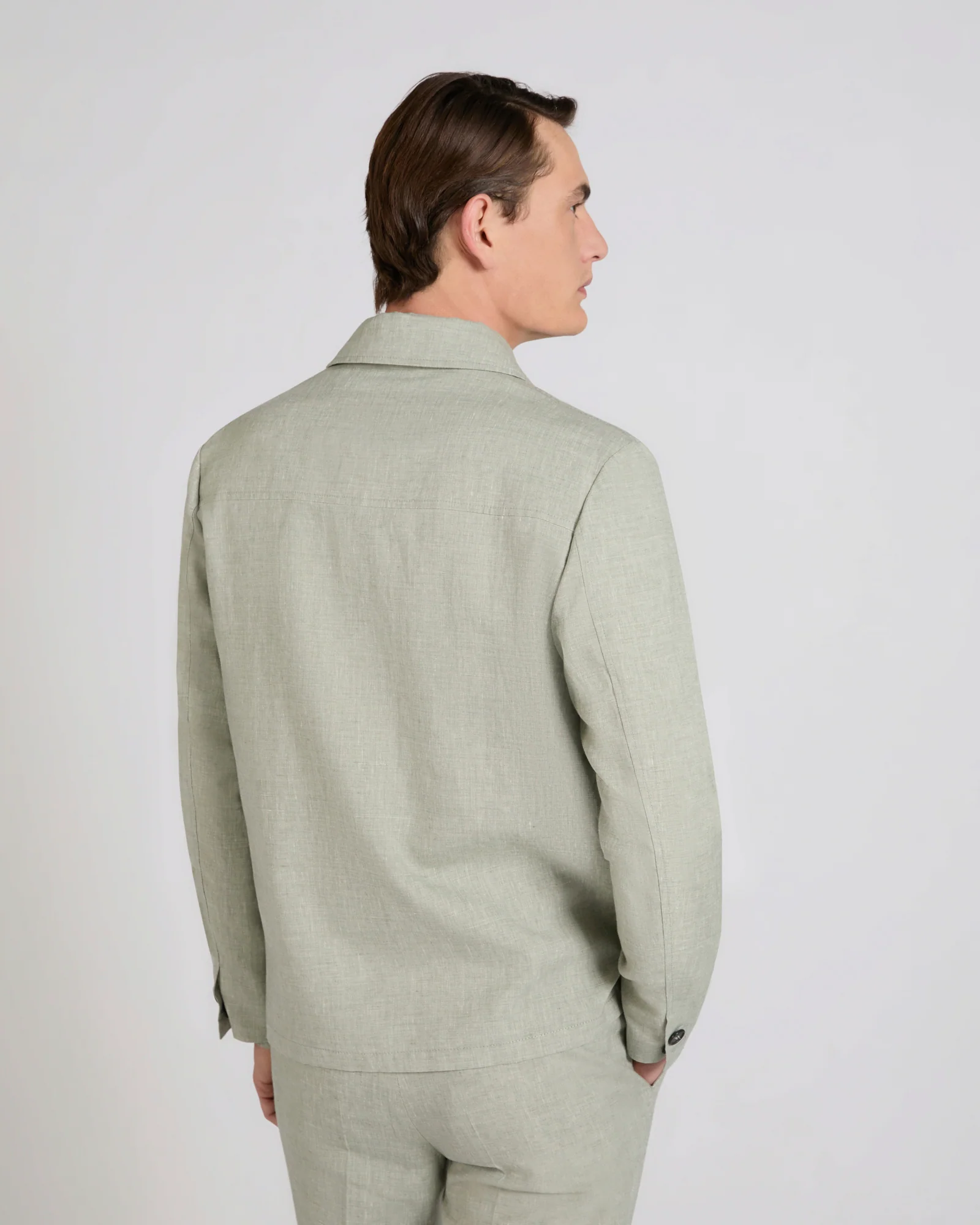 Wool, linen and silk blouson jacket - Image 3